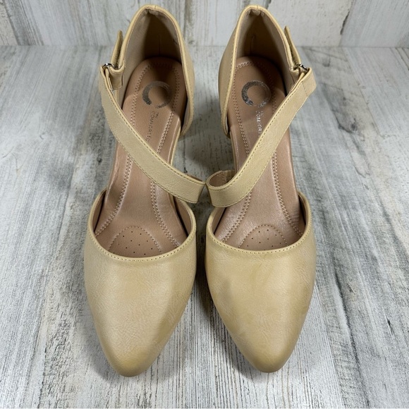 New Journee Collection Tillis D'Orsay Pump in Nude #891 - Picture 4 of 13